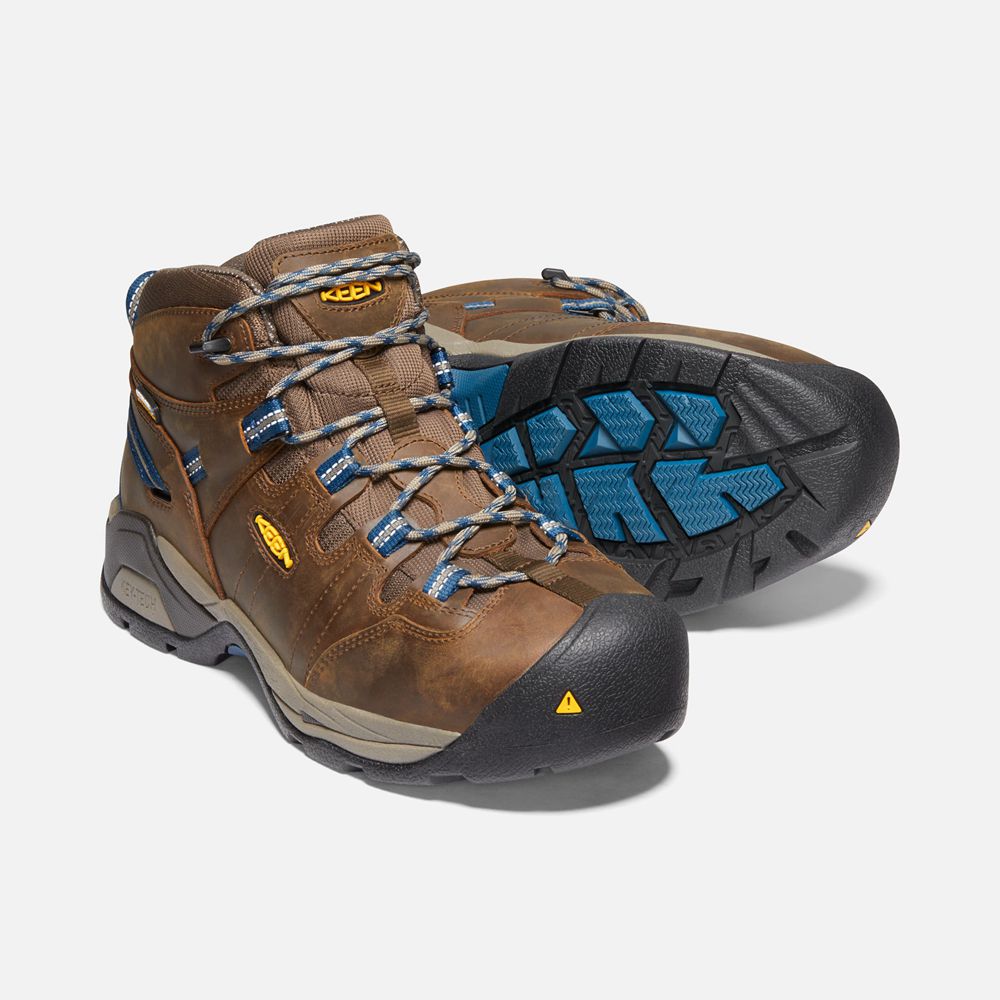 Keen Laarzen Heren Bruin - Detroit Xt Waterproof (Steel Toe) - 34590-VHIK